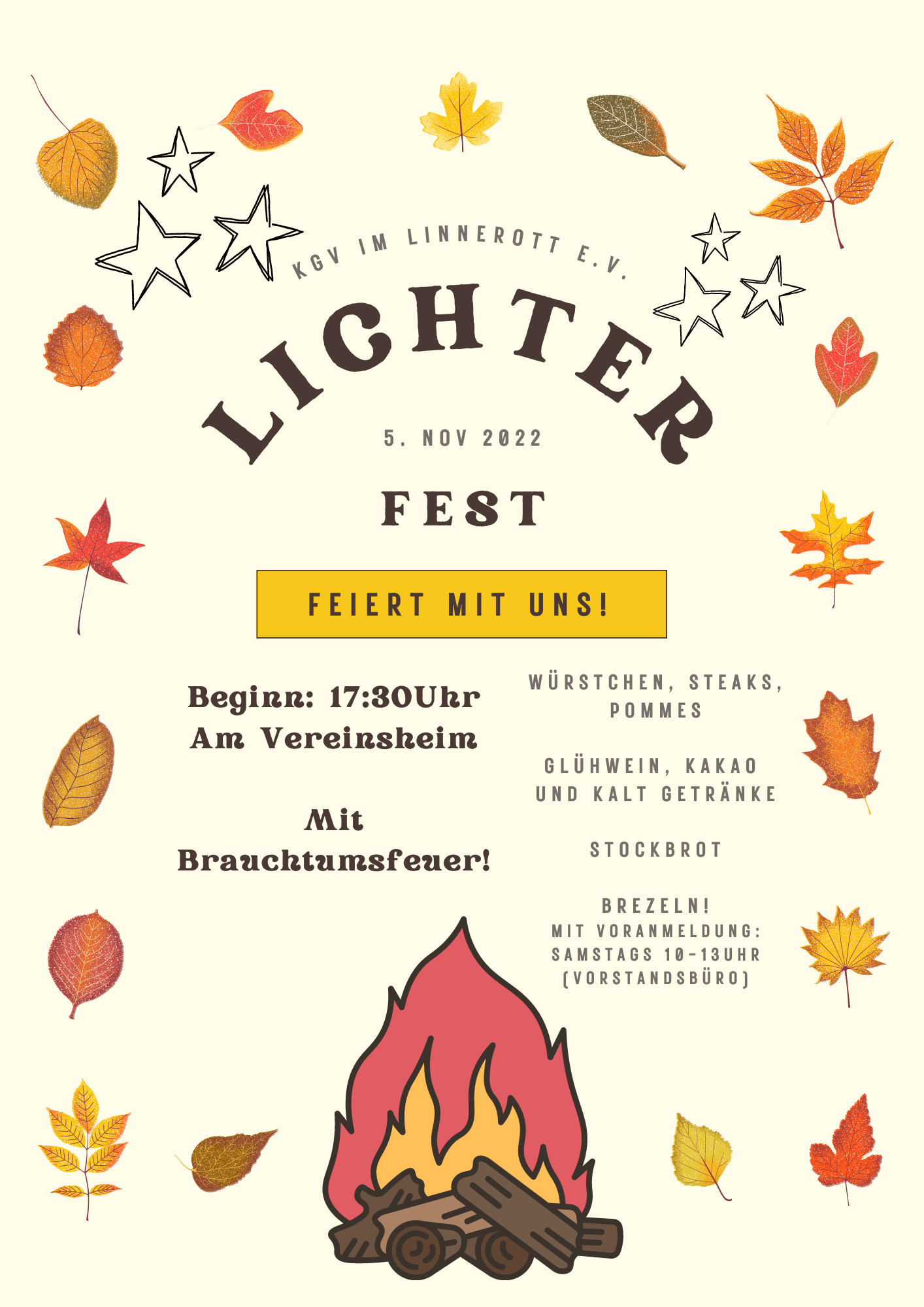 Flyer Lichterfest 5. November 2022