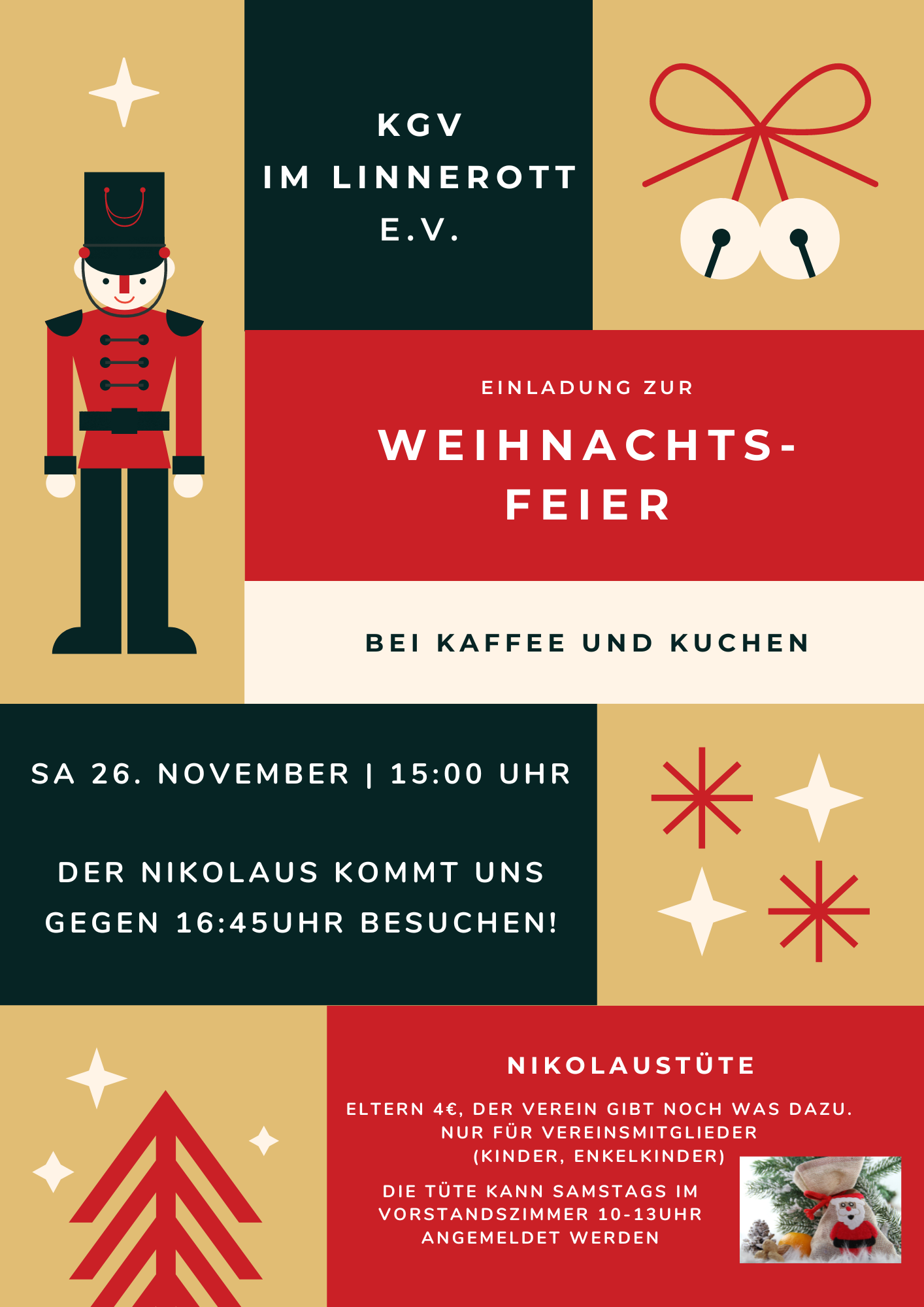 Flyer Weihnachtsfeier Sa. 26 Nov. 2022